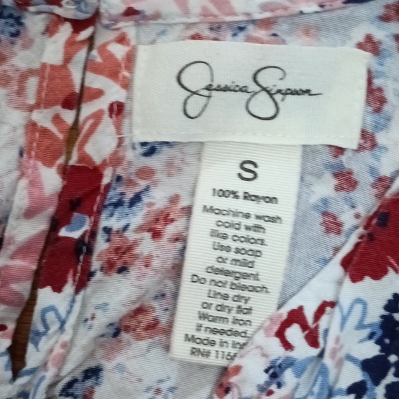 Jessica Simpson Women's Sleeveless Floral Flowy Dress sz S - Picture 2 of 8